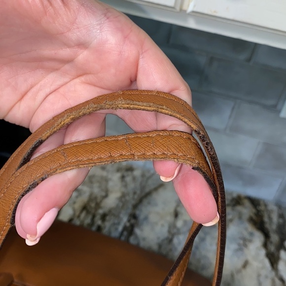 Jet Set Large Crossgrain Leather Top-Zip Tote Bag in LUGGAGE  Michael Kors Brown Leather Jet Set Tote